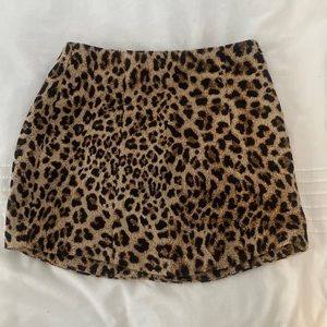 Zara leopard print mini skirt